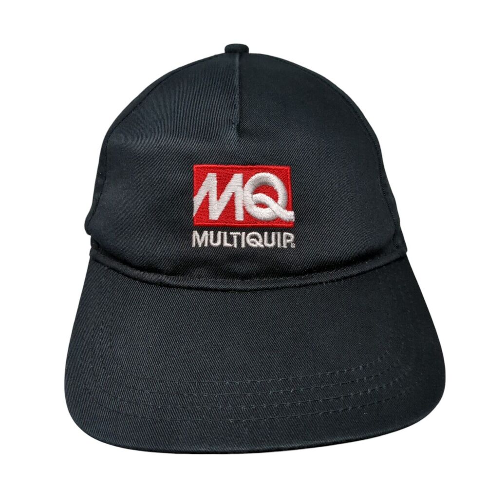 MQ Multiquip Snapback Hat Black OSFA Adjustable Embroidered Elevate